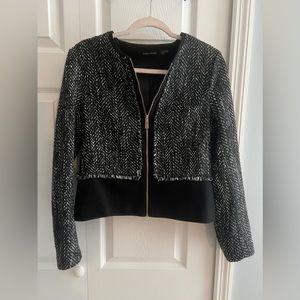 Ivanka Trump Tweed Zipper Blazer